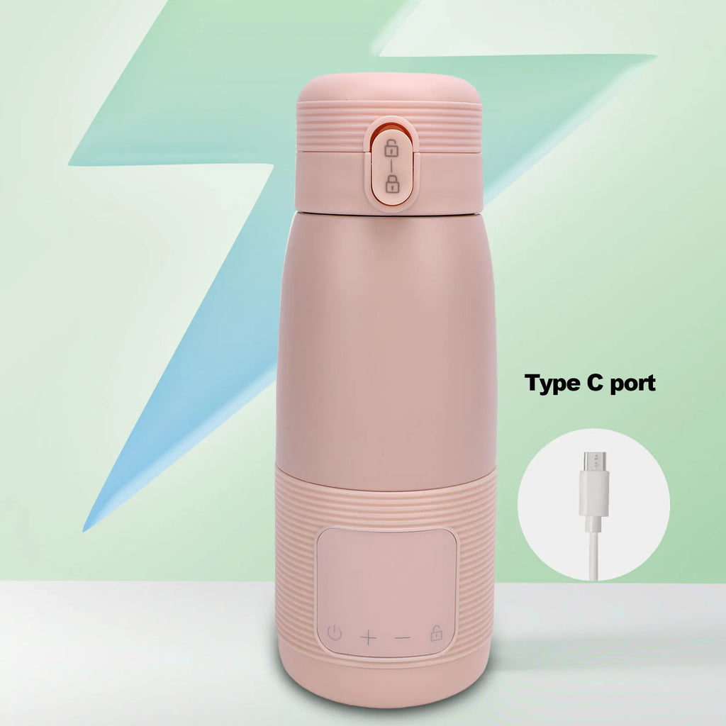 SipCrafted Portable Rechargeable Bottle Warmer – 37–55°C