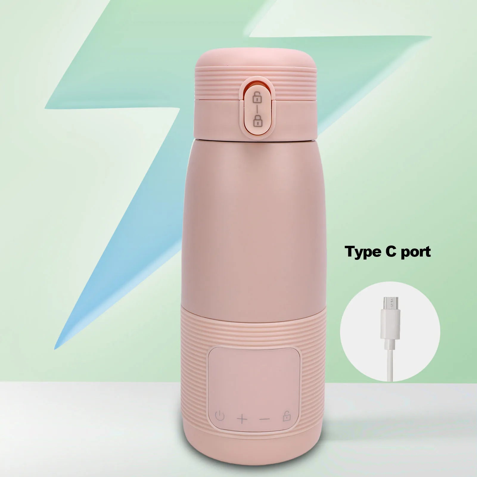 SipCrafted Portable Rechargeable Bottle Warmer – 37–55°C